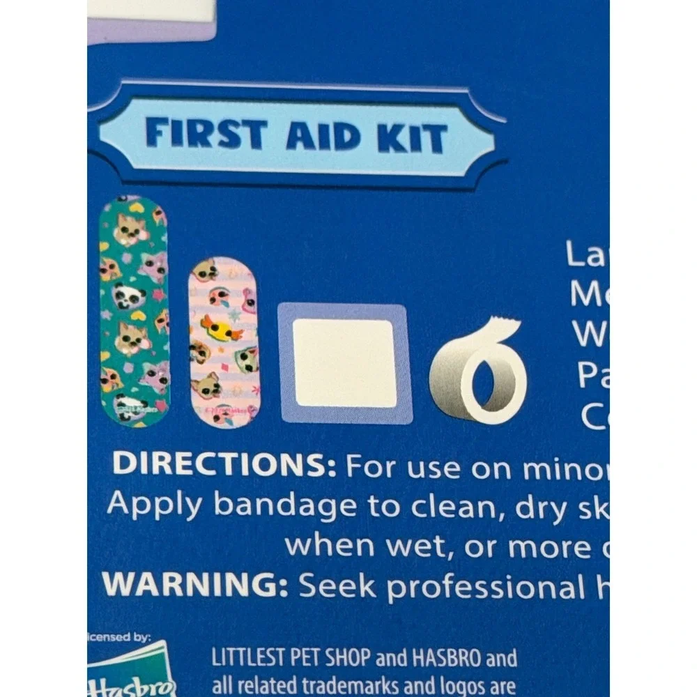 Littlest Pet Shop On-The-Go First Aid Kit 21pc Smart Care Collectible Tin 88898